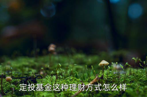 定投理財(cái)投資怎么樣,5年長期的定投理財(cái)