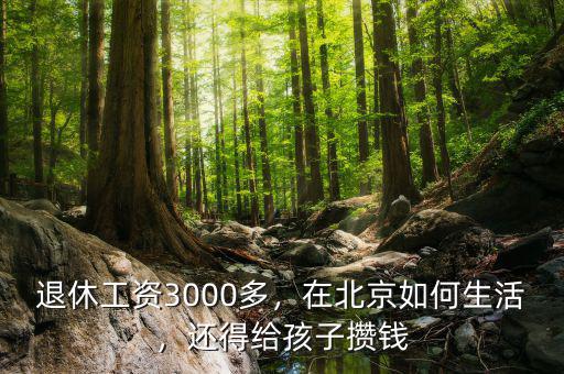 退休工資3000多，在北京如何生活，還得給孩子攢錢