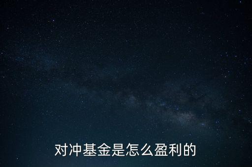 對沖基金是怎么盈利的