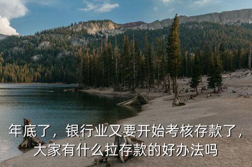 年底了，銀行業(yè)又要開始考核存款了，大家有什么拉存款的好辦法嗎