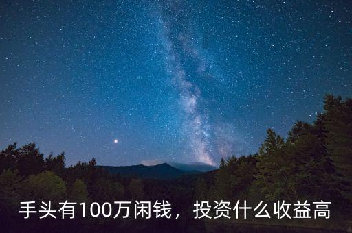 手頭有100萬閑錢，投資什么收益高