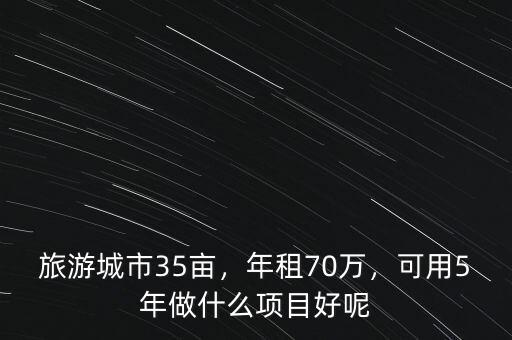 旅游城市35畝，年租70萬(wàn)，可用5年做什么項(xiàng)目好呢