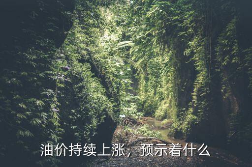 油價持續(xù)上漲，預(yù)示著什么