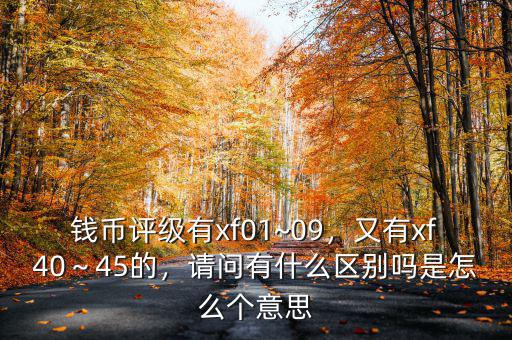 錢(qián)幣評(píng)級(jí)有xf01~09，又有xf40～45的，請(qǐng)問(wèn)有什么區(qū)別嗎是怎么個(gè)意思