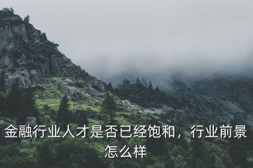 金融行業(yè)人才是否已經(jīng)飽和，行業(yè)前景怎么樣