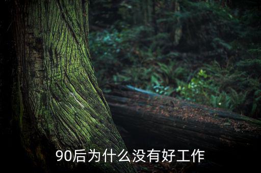 90后為什么找不到工作,90后為什么沒(méi)有好工作