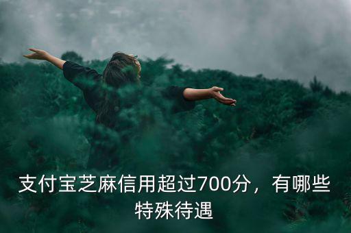 支付寶芝麻信用超過700分，有哪些特殊待遇