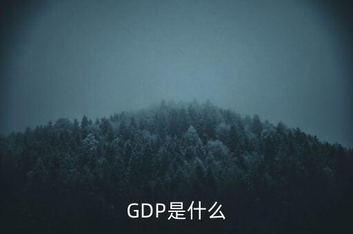 GDP是什么