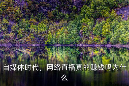 自媒體時代，網(wǎng)絡(luò)直播真的賺錢嗎為什么