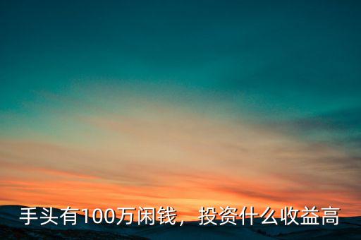 手頭有100萬閑錢，投資什么收益高