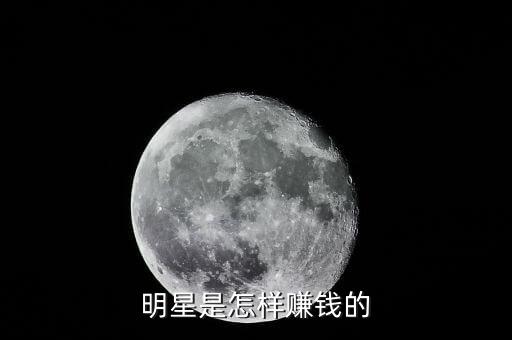 明星是怎樣賺錢的