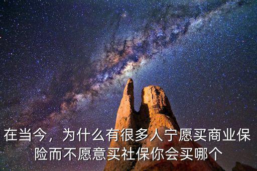 在當(dāng)今，為什么有很多人寧愿買商業(yè)保險而不愿意買社保你會買哪個