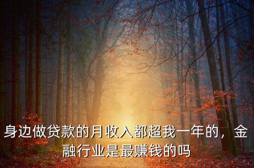 正規(guī)的金融行業(yè)是靠什么生存,金融行業(yè)是最賺錢(qián)的嗎