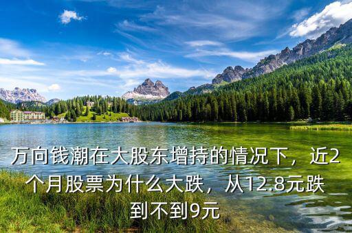 萬向錢潮在大股東增持的情況下，近2個月股票為什么大跌，從12.8元跌到不到9元