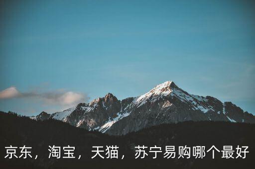 京東，淘寶，天貓，蘇寧易購(gòu)哪個(gè)最好