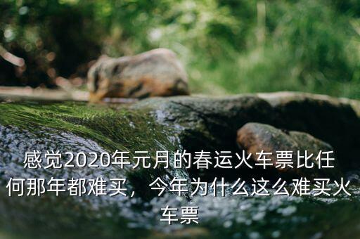 感覺2020年元月的春運火車票比任何那年都難買，今年為什么這么難買火車票