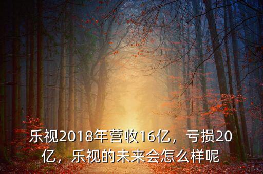 樂視2018年?duì)I收16億，虧損20億，樂視的未來(lái)會(huì)怎么樣呢