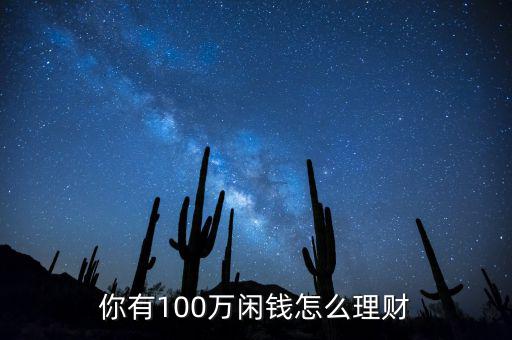 你有100萬(wàn)閑錢怎么理財(cái)