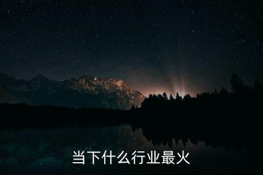 當下什么行業(yè)最火