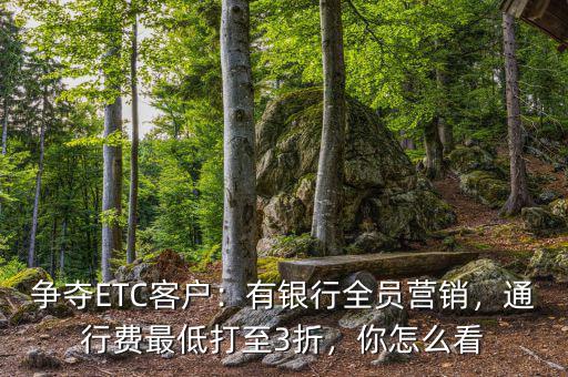 爭(zhēng)奪ETC客戶：有銀行全員營(yíng)銷，通行費(fèi)最低打至3折，你怎么看