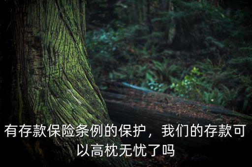 有存款保險(xiǎn)條例的保護(hù)，我們的存款可以高枕無憂了嗎