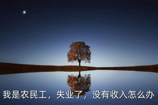 我是農(nóng)民工，失業(yè)了，沒有收入怎么辦