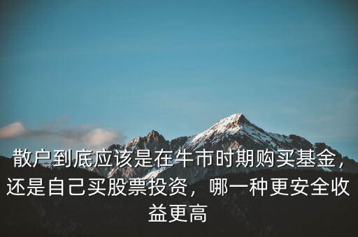 散戶到底應(yīng)該是在牛市時(shí)期購買基金，還是自己買股票投資，哪一種更安全收益更高