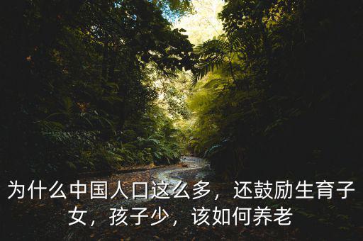 為什么中國人口這么多，還鼓勵(lì)生育子女，孩子少，該如何養(yǎng)老