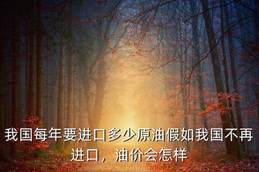 中國(guó)每年進(jìn)口石油多少,假如我國(guó)不再進(jìn)口