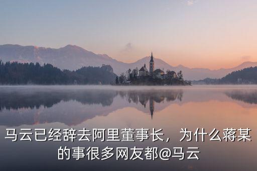 馬云已經辭去阿里董事長，為什么蔣某的事很多網友都@馬云