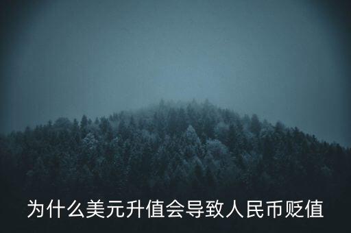 為什么美元升值會導(dǎo)致人民幣貶值