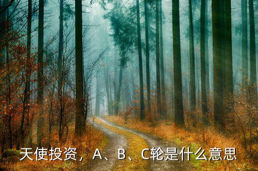 天使投資，A、B、C輪是什么意思