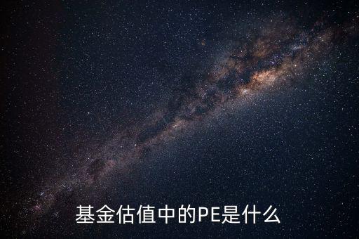 基金估值中的PE是什么