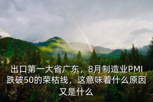 出口第一大省廣東，8月制造業(yè)PMI跌破50的榮枯線，這意味著什么原因又是什么