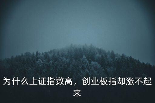 為什么上證指數(shù)高，創(chuàng)業(yè)板指卻漲不起來