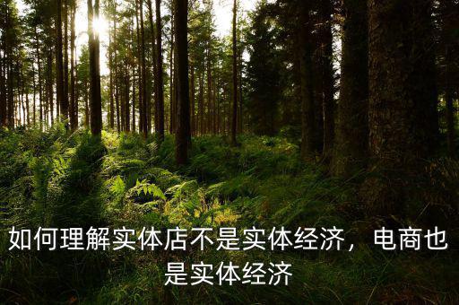 實體經(jīng)濟是什么意思,實體經(jīng)濟究竟是什么