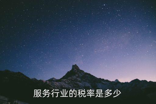 服務(wù)行業(yè)交什么稅，租賃服務(wù)業(yè)要交哪些稅