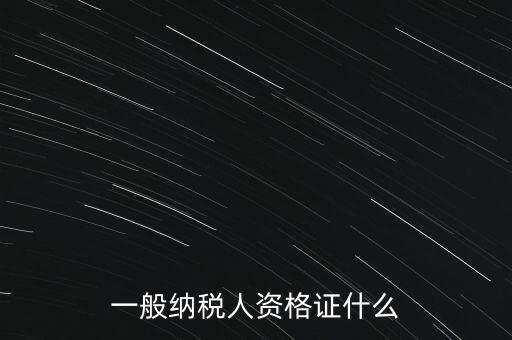 一般納稅人證是什么，請(qǐng)問(wèn)一般納稅人應(yīng)有什么證