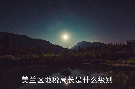 區(qū)地稅局局長什么級別，區(qū)里的地稅局局長是什么級別