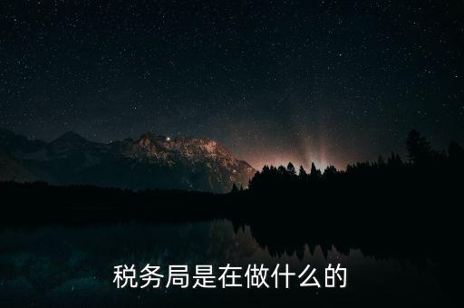 稅務局是在做什么的