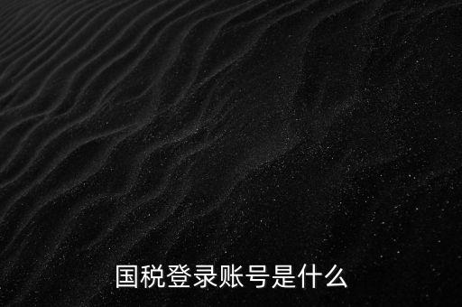 國(guó)稅登錄賬號(hào)是什么