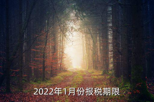 1月份報(bào)稅是什么時(shí)候止，2022年1月份報(bào)稅期限是什么時(shí)候