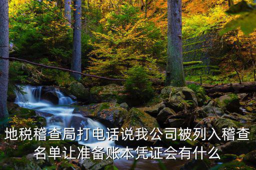 地稅稽查局打電話說我公司被列入稽查名單讓準備賬本憑證會有什么