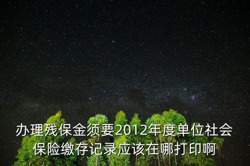 殘保金申報在什么地方查，殘保金的一般繳款書我應(yīng)該去那里拿呢