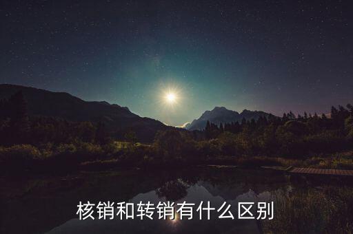 核銷和轉(zhuǎn)銷有什么區(qū)別