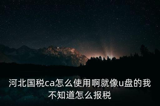 ca行助手是什么，稅務(wù)申報(bào)是否下載ca行助手就可以了