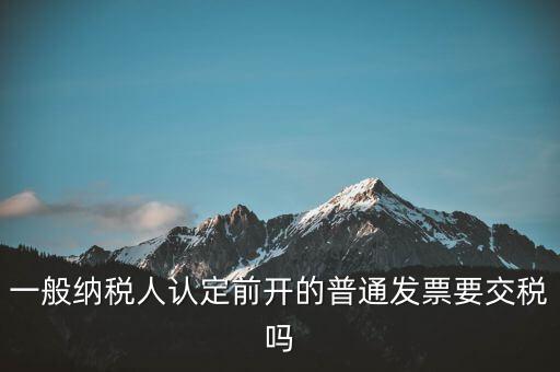 認(rèn)定前發(fā)票是什么，認(rèn)證發(fā)票提示提交發(fā)票為認(rèn)定前發(fā)票我們早就是一般納稅人了  搜