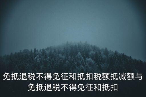 免抵退稅額抵減額是什么意思，當(dāng)期免抵退稅不得免征和抵扣稅額的抵減額是什么意思