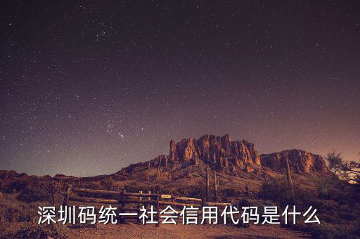 什么是社會(huì)信用代碼證，深圳碼統(tǒng)一社會(huì)信用代碼是什么