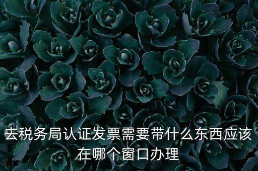 去稅務(wù)局認證發(fā)票需要帶什么東西應(yīng)該在哪個窗口辦理